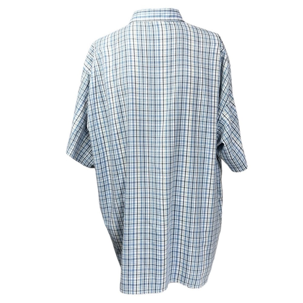 Patagonia Short Sleeve Shirt XL Plaid Blue White - Picture 3 of 8